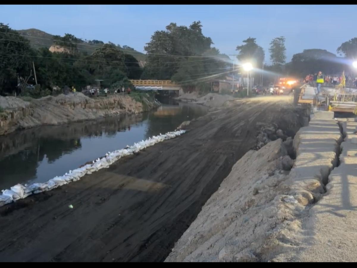 Habilitan el paso en la plancha de Cemcol en San Pedro Sula