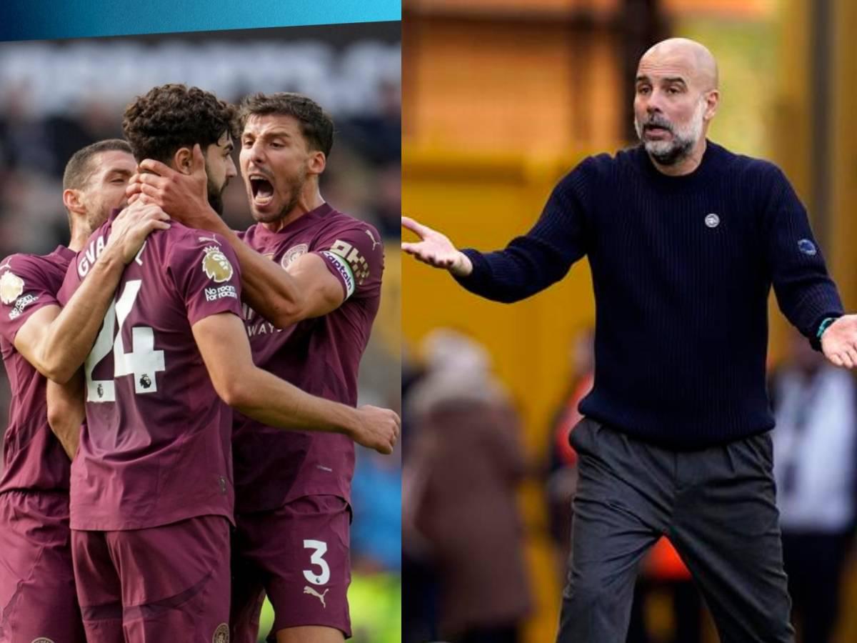 Guardiola festeja: City evitó el tropiezo en la Premier en el último minuto