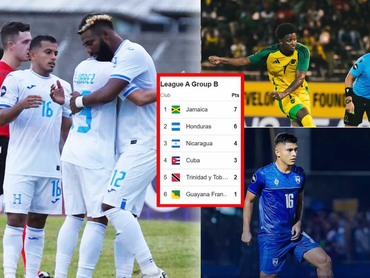 Tabla de posiciones Nations League Concacaf: Honduras gana, pero Jamaica se lo baja
