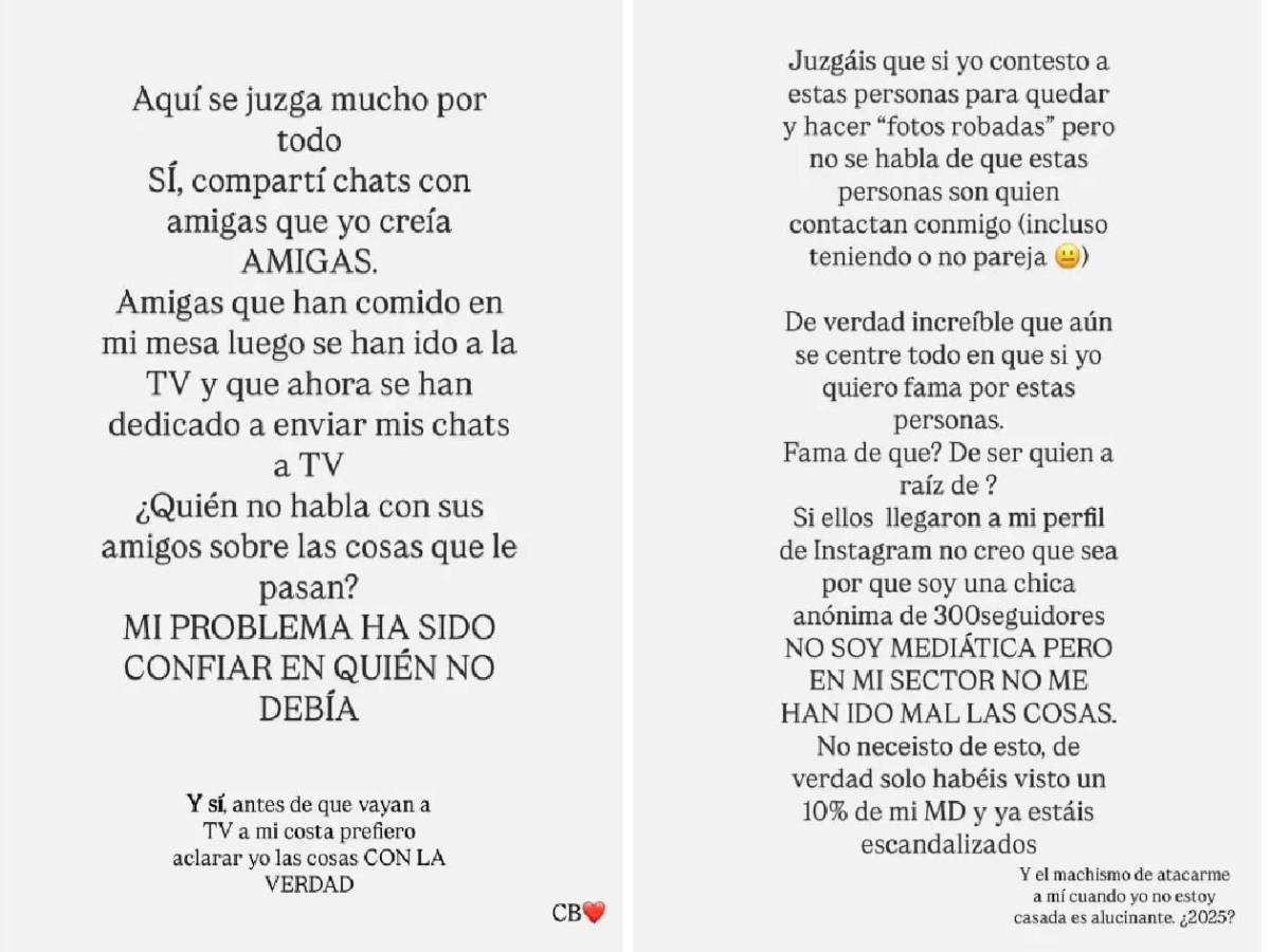Fue relacionada con Casillas y le filtran chats con otro futbolista; ella responde