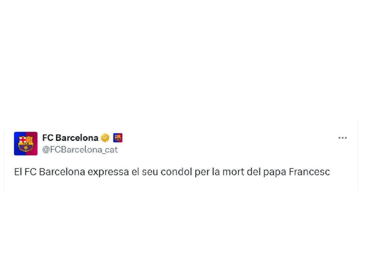Messi consternado: el mundo del fútbol reacciona a la muerte del Papa