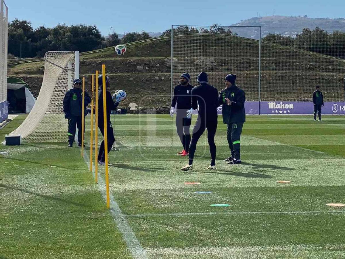 Último entreno de Honduras en sede del Atlético y nuevo look de Palma vs Perú