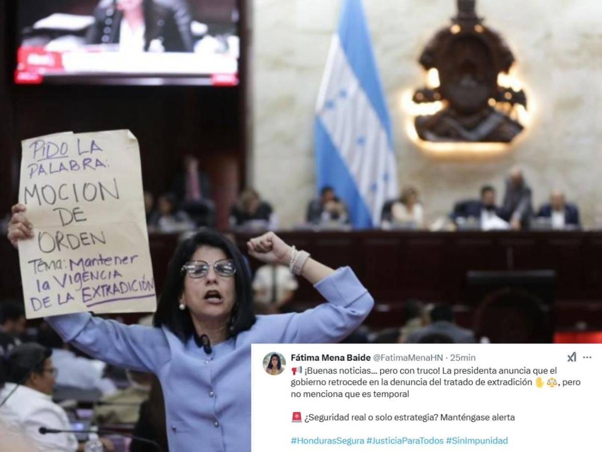 Oposición reacciona al anuncio de Xiomara Castro sobre la extradición