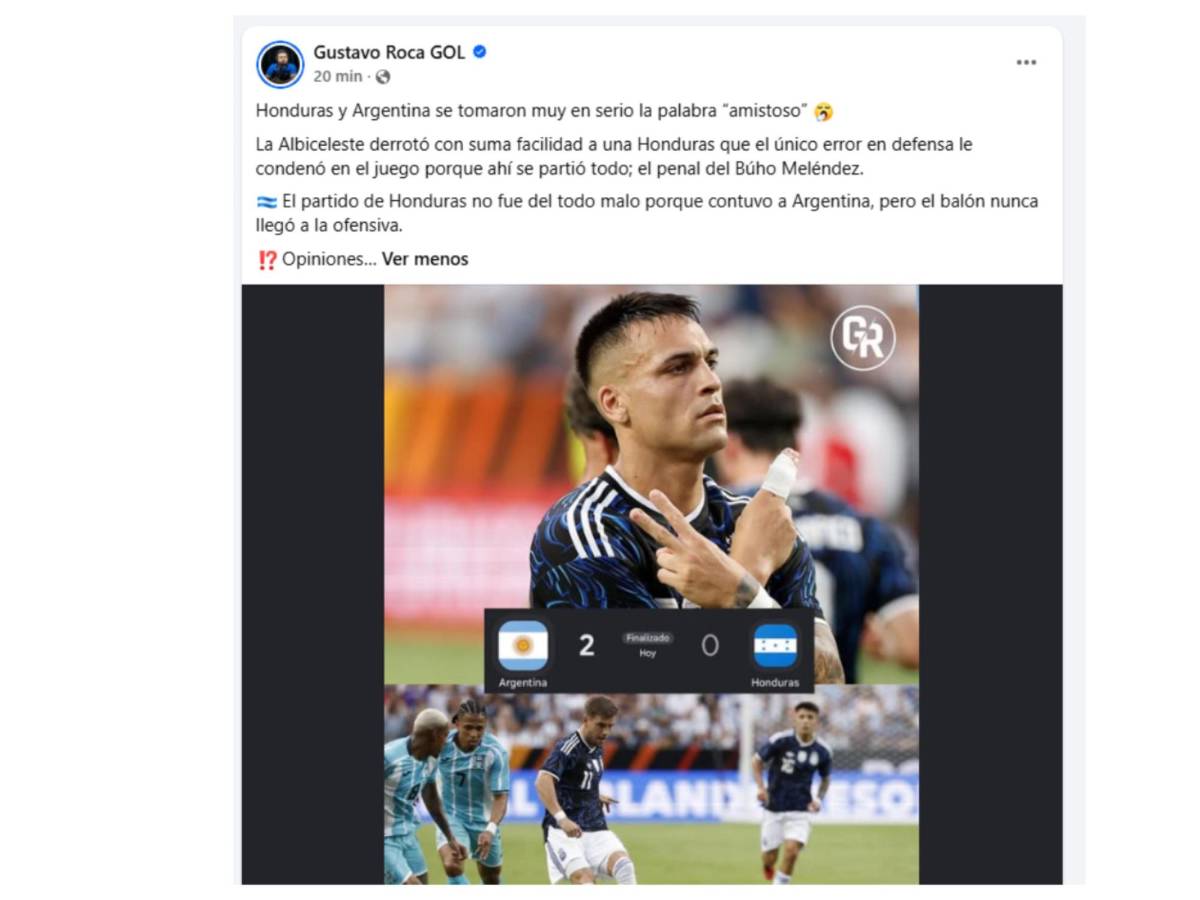 Argentina - Honduras: Indignación, señalan a jugador de la H y curioso blooper