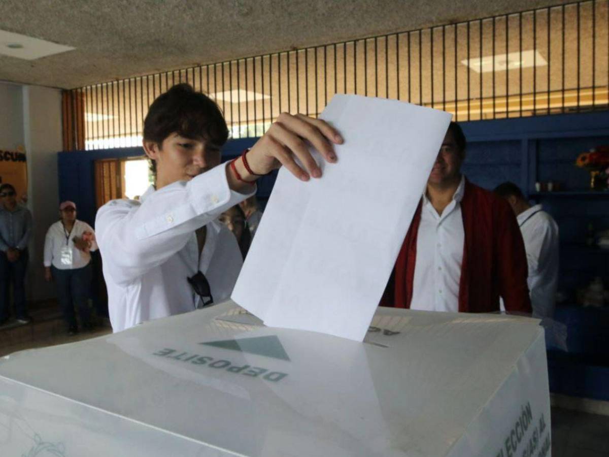 ¿Quién es el joven que acompañó a Héctor Zelaya a votar?