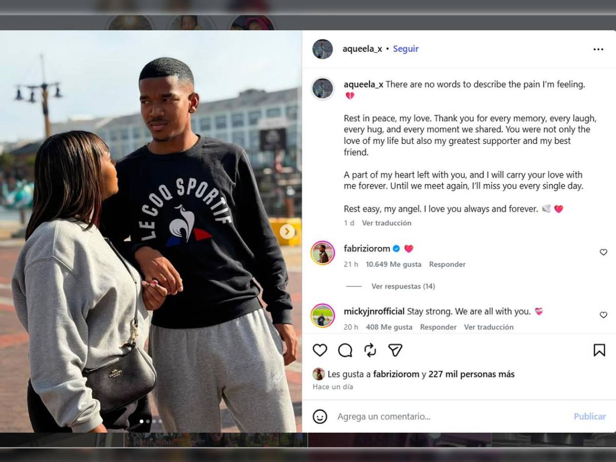 El doloroso mensaje de despedida de la novia de Jayden Adams tras la muerte del futbolista