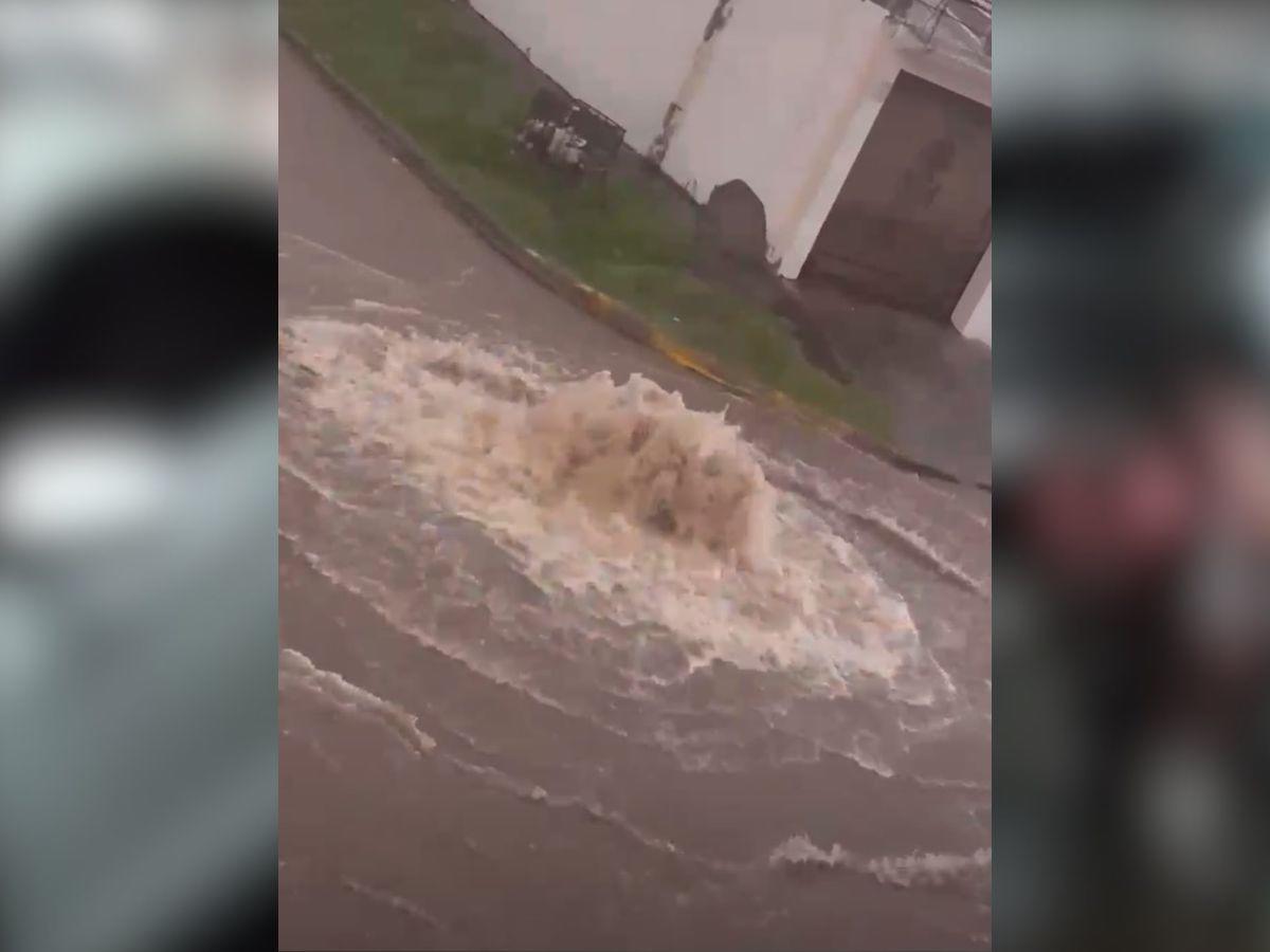 Tormenta desata caos e inundaciones en San Pedro Sula