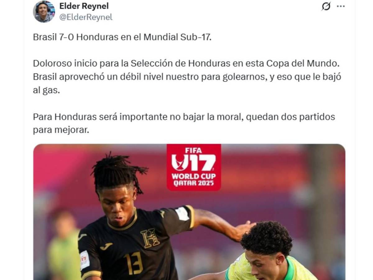 Honduras Mundial Sub-17: Indignación, señalan al culpable, espectador de lujo y mensaje de FIFA