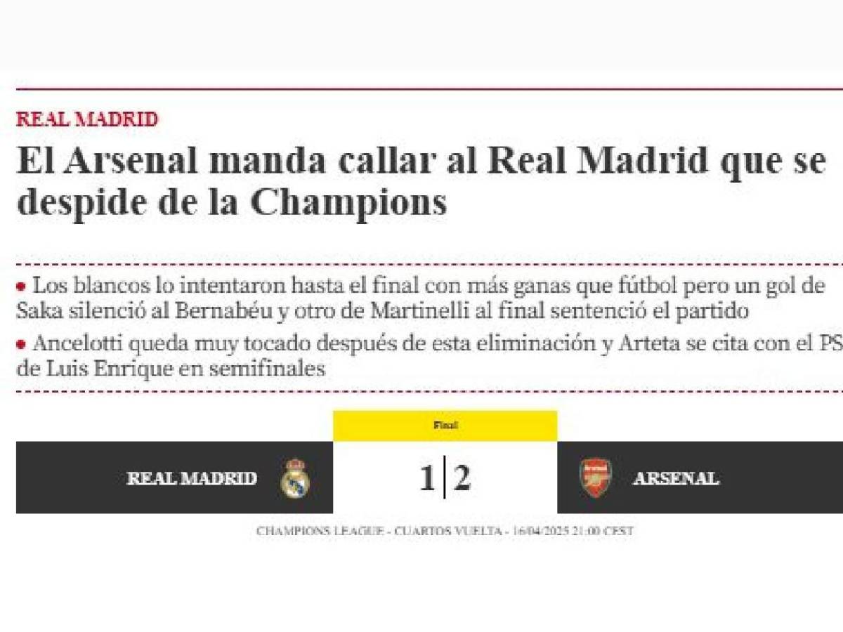 Señalados: revuelo mundial tras fracaso del Real Madrid en Champions