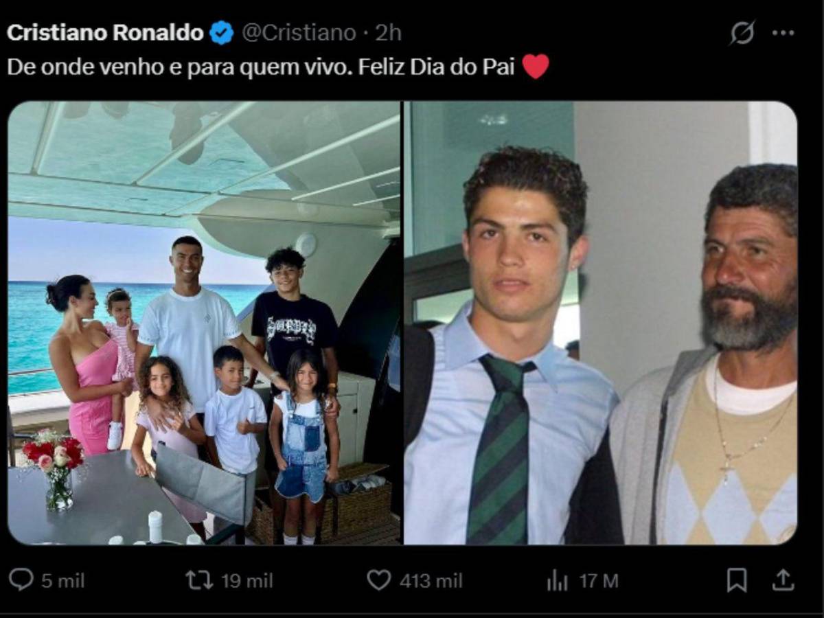 ¿Quién es el 'desconocido' padre de Cristiano Ronaldo? La viral foto que conmueve al mundo