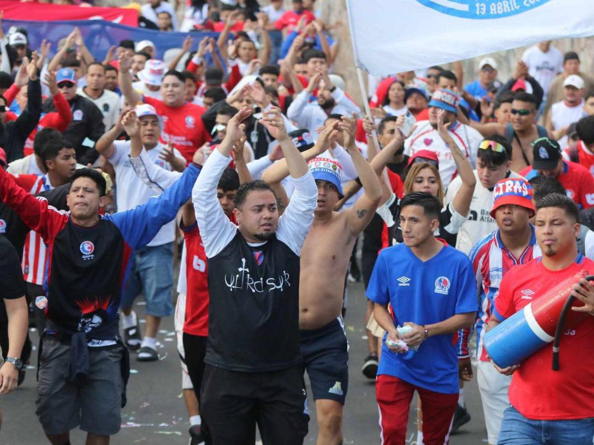 Olimpia genera ambientazo en el Chelato Uclés previo a partido contra Real Estelí