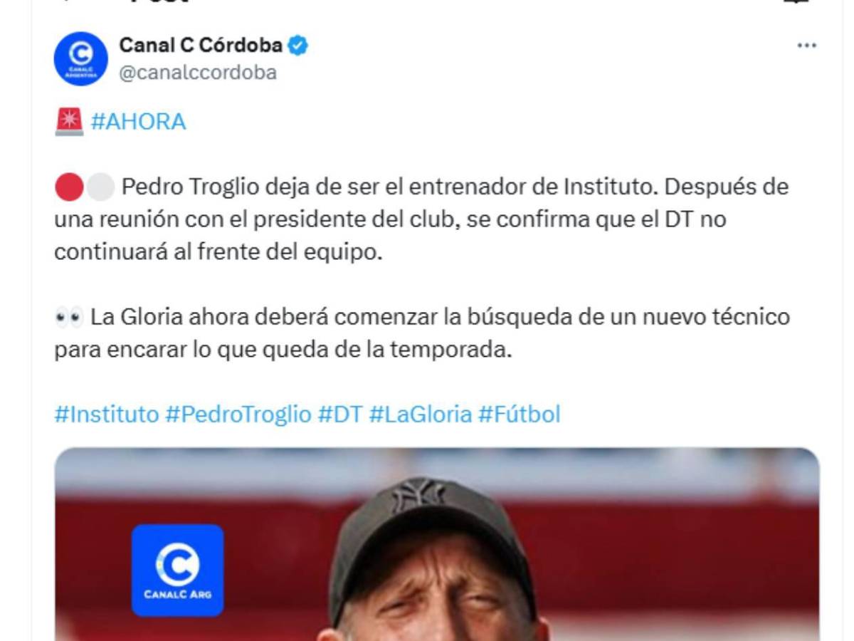 Señalan al culpable del despido de Pedro Troglio, ¿vuelve a Honduras?