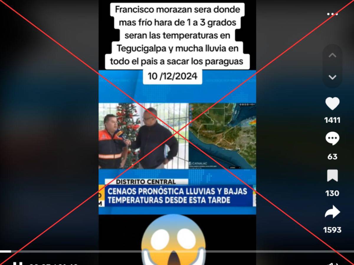 El video fue sacado de contexto para generar desinformación, aclaró Copeco.