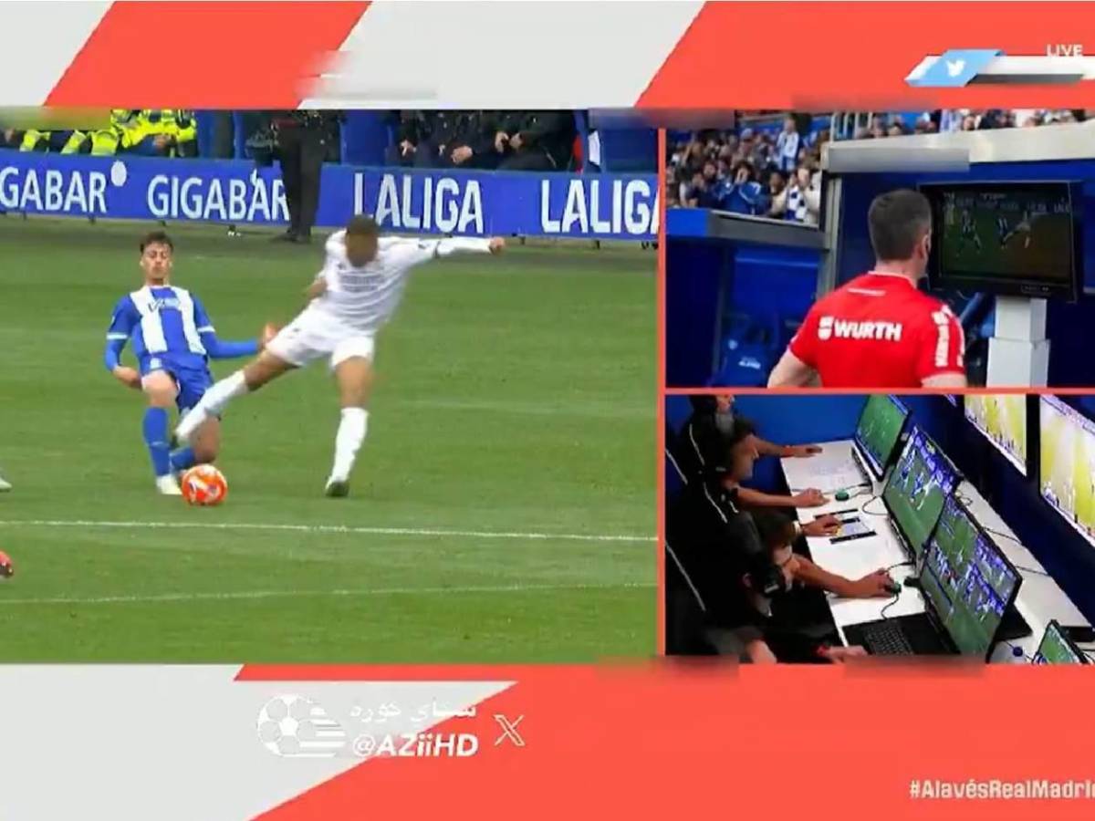 La terrible entrada de Mbappé a rival, gritos a Asencio y queja de Vinicius