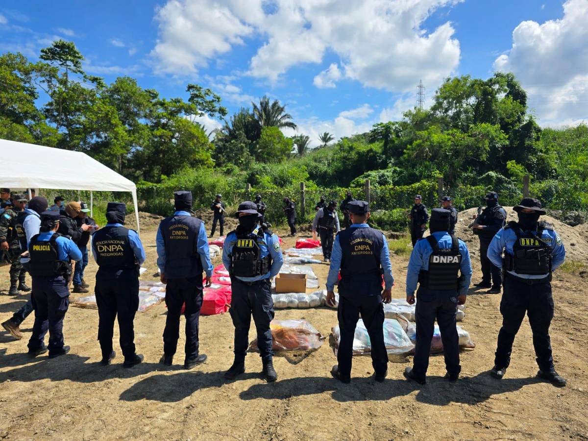 Destruyen cargamento de droga en el Crematorio de Puerto Cortés