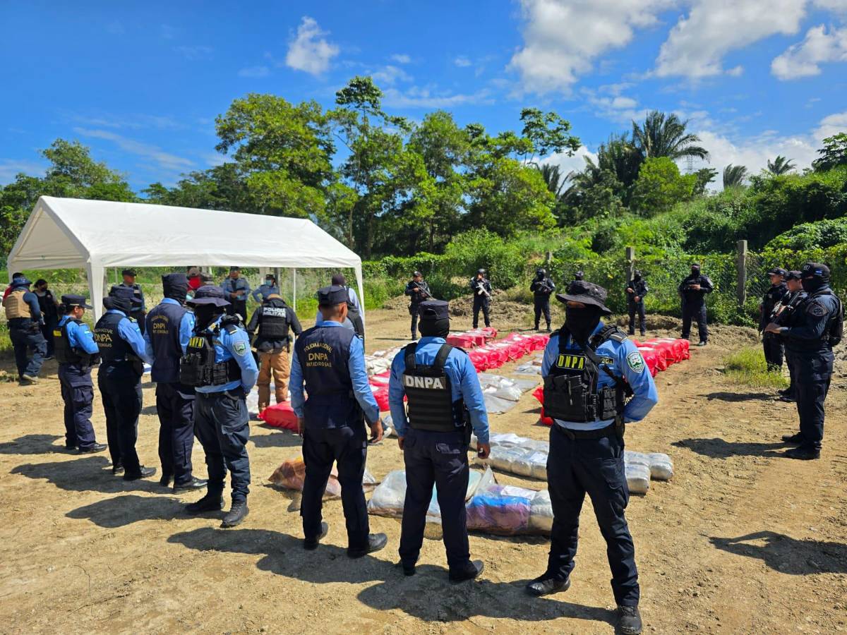 Destruyen cargamento de droga en el Crematorio de Puerto Cortés