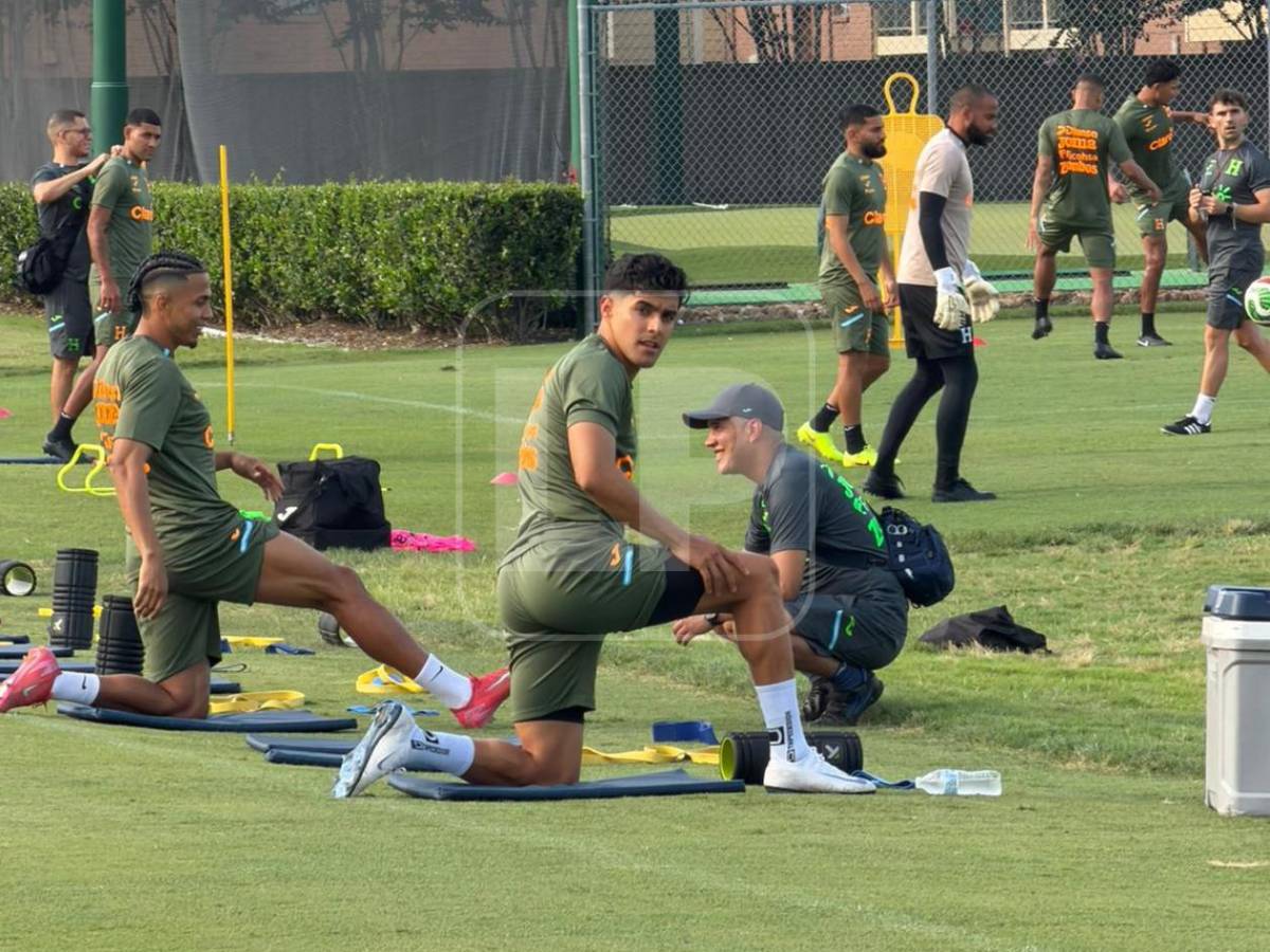 Honduras entrenó en Houston: imágenes de Keyrol, Dereck presente y las ausencias