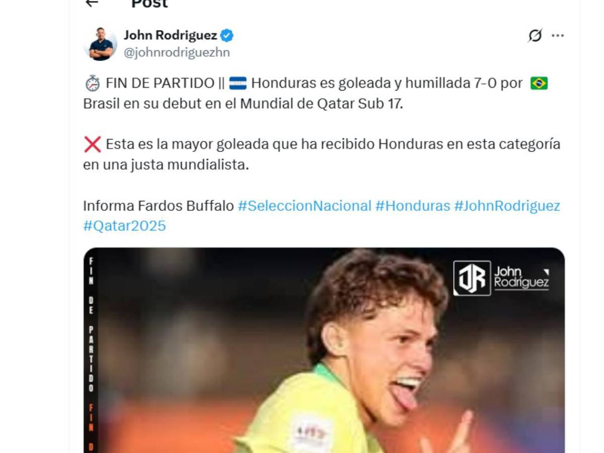 Honduras Mundial Sub-17: Indignación, señalan al culpable, espectador de lujo y mensaje de FIFA