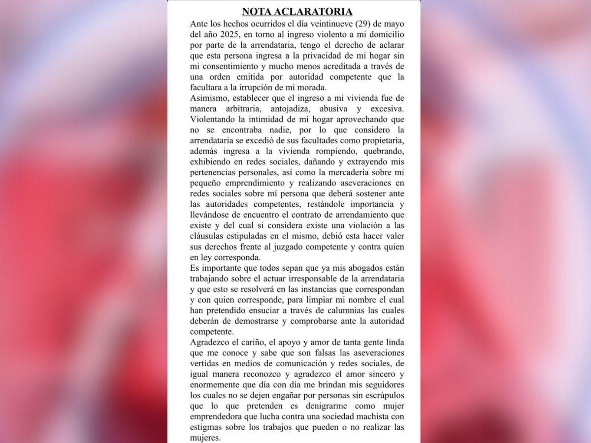 Alejandra Rubio llega al Ministerio Público tras desalojo de su casa: Sinvergüenza, jamás