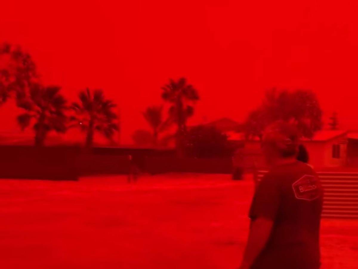 Cielos de Australia se tiñen de rojo y lo califican como “escena apocalíptica”