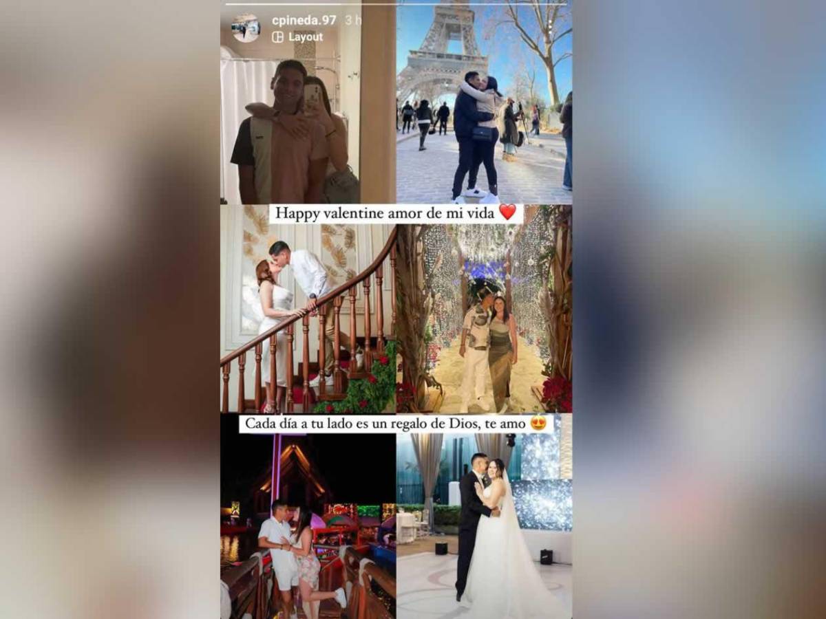 Futbolistas de la Liga Nacional festejan el Día de San Valentín en pareja