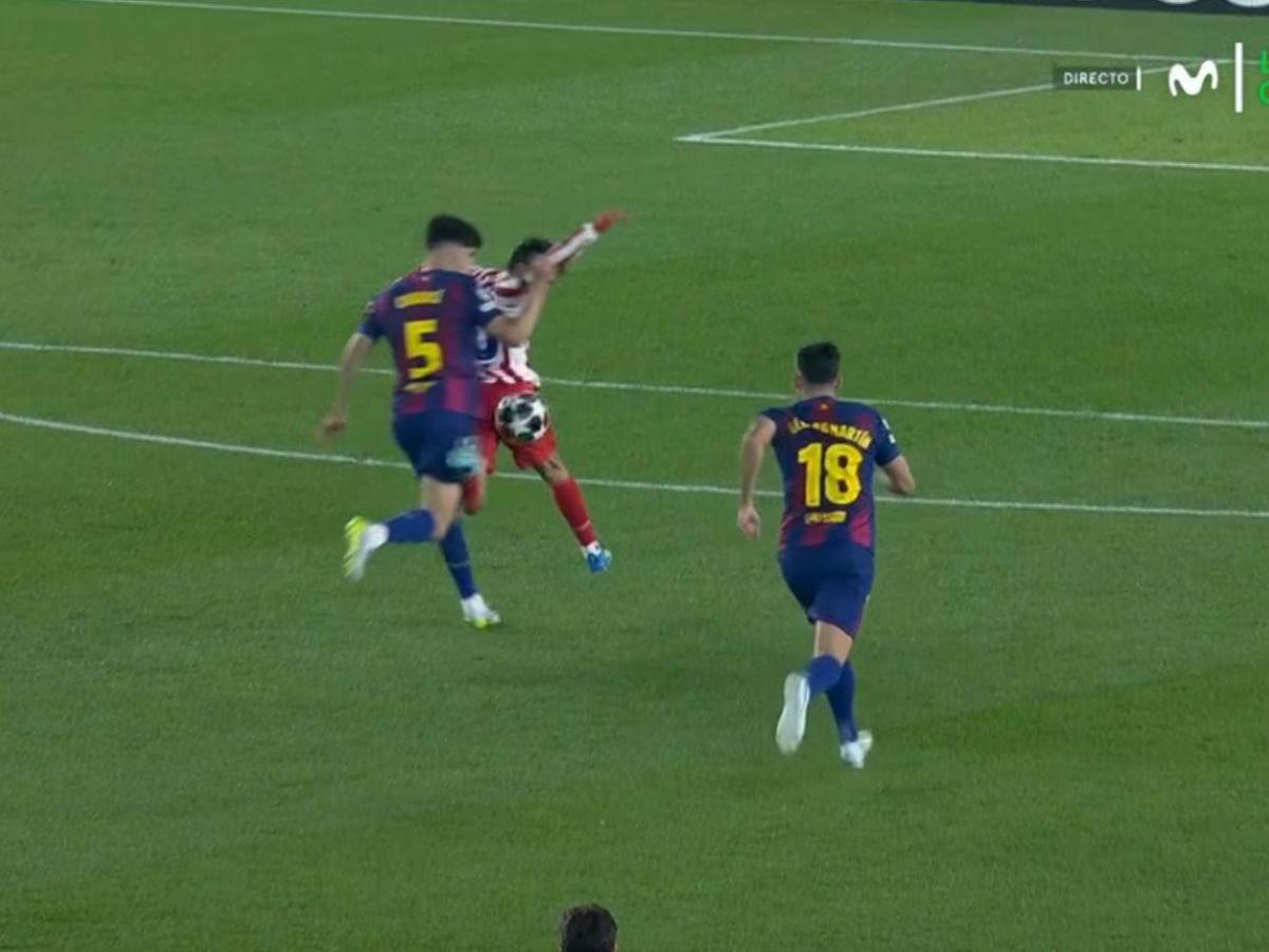 Atlético pega primero, penal no pitado al Barcelona e incidente previo al partido