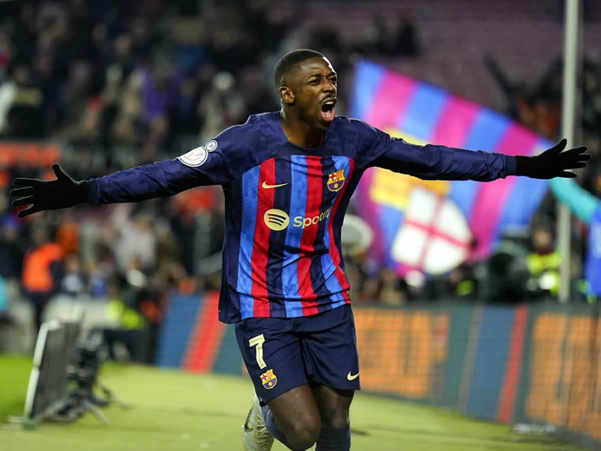 Dembélé fusila y mete al Barça en semifinales de Copa del Rey