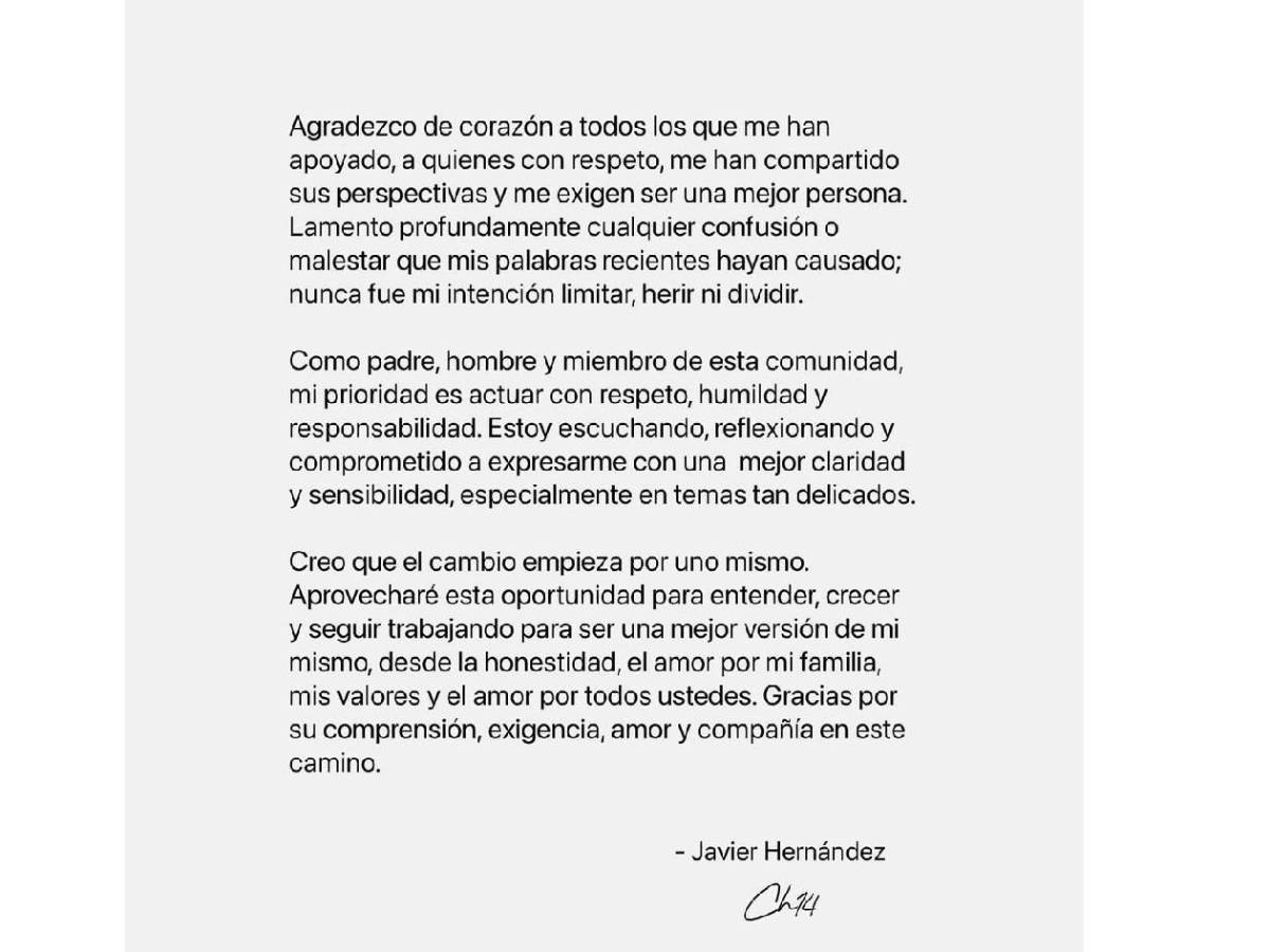 Chicharito rompió el silencio tras polémica sobre mujeres; revelan dura decisión de Chivas