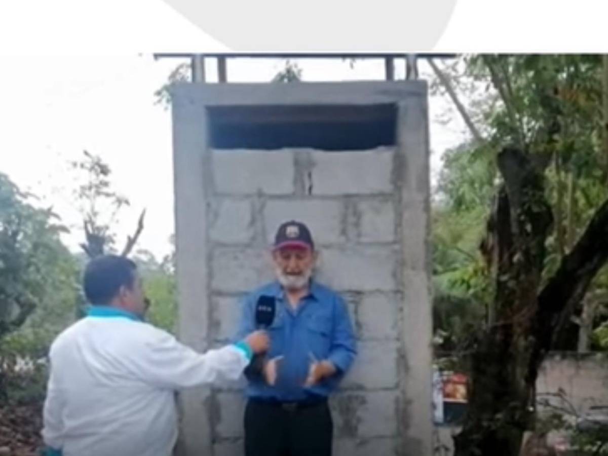 Hondureño construye su propia tumba para que lo entierren parado