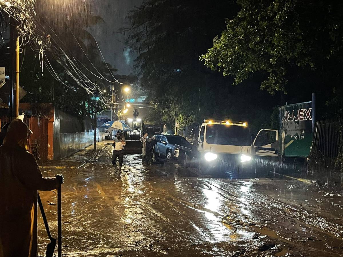 Daños provocados por la lluvia de anoche en Tegucigalpa.