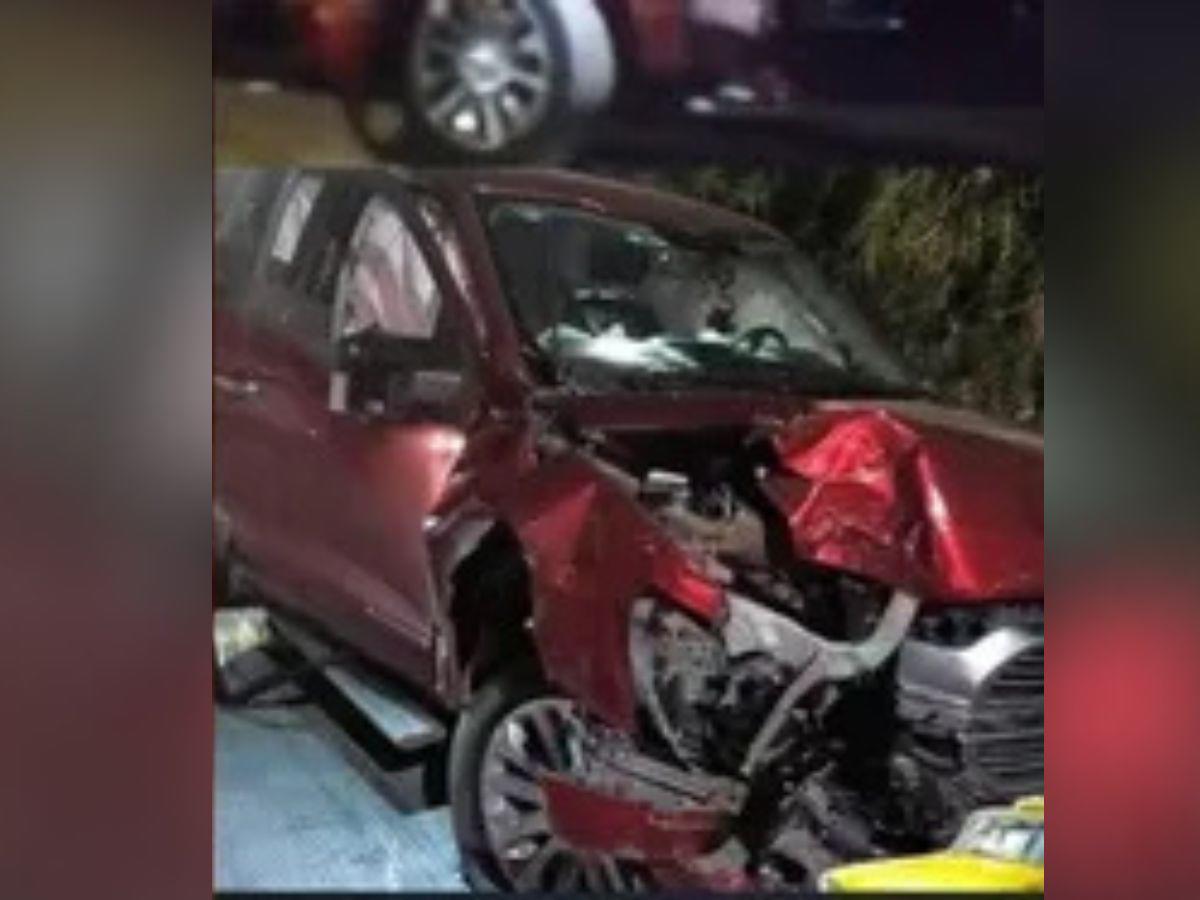 Paolita Suárez de Las Perdidas sufre aparatoso accidente automovilístico