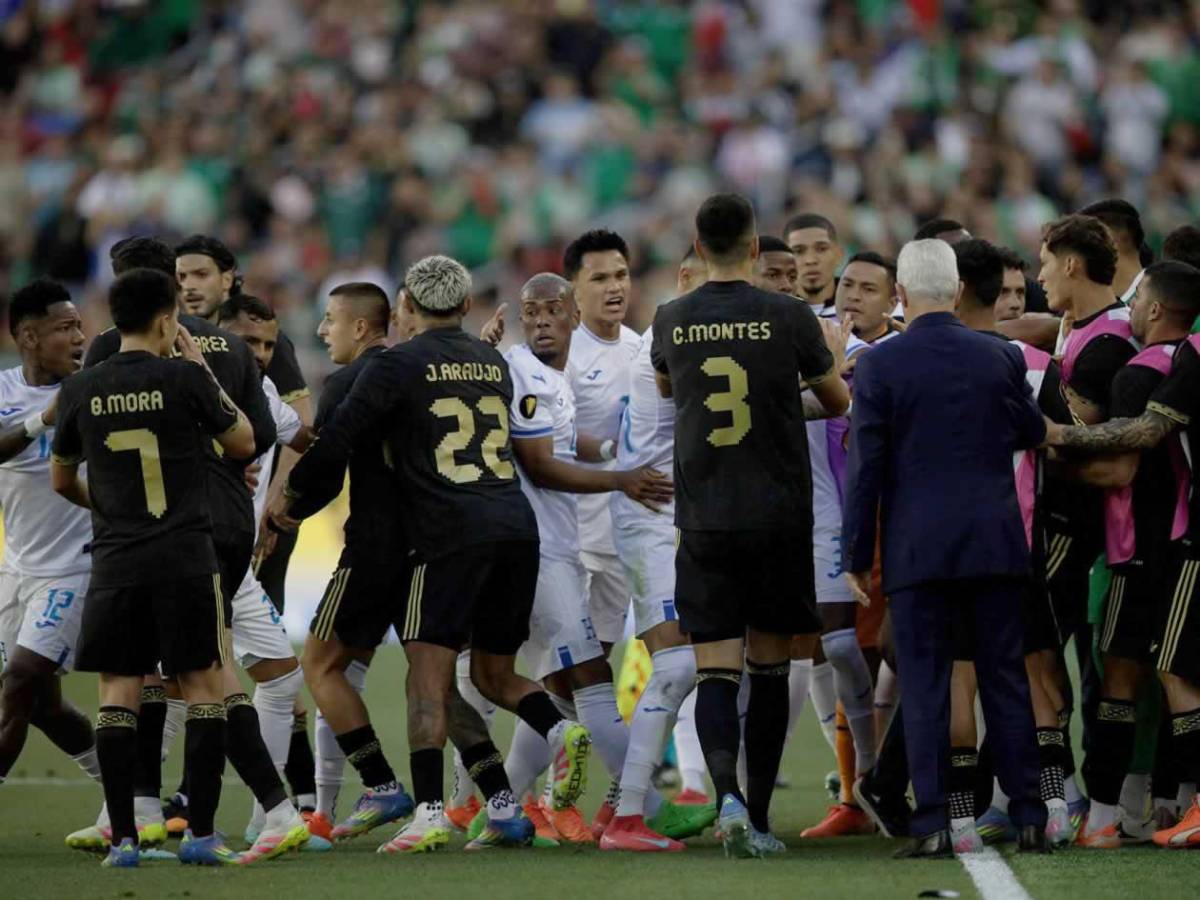 México vs Honduras: así fue el zafarrancho en Copa Oro y el motivo que empezó la pelea