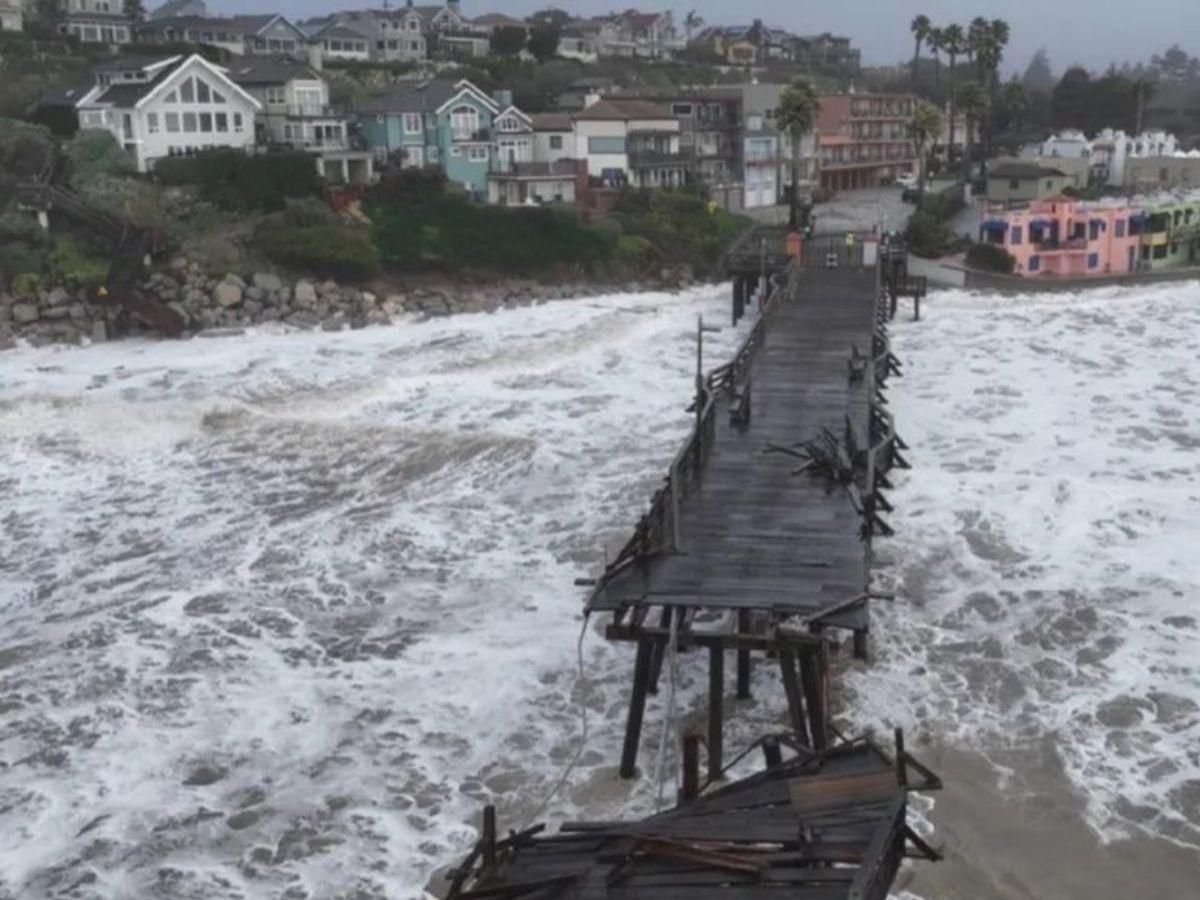 Tormenta con olas de hasta 18 metros azota California y causa un muerto