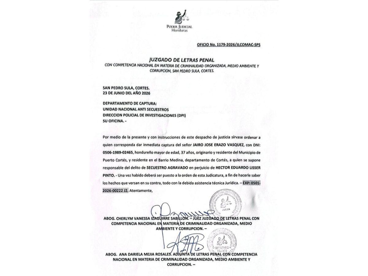 Capturan a “Los Sagastume”, señalados por secuestro del empresario Héctor Lisser  en Tocoa
