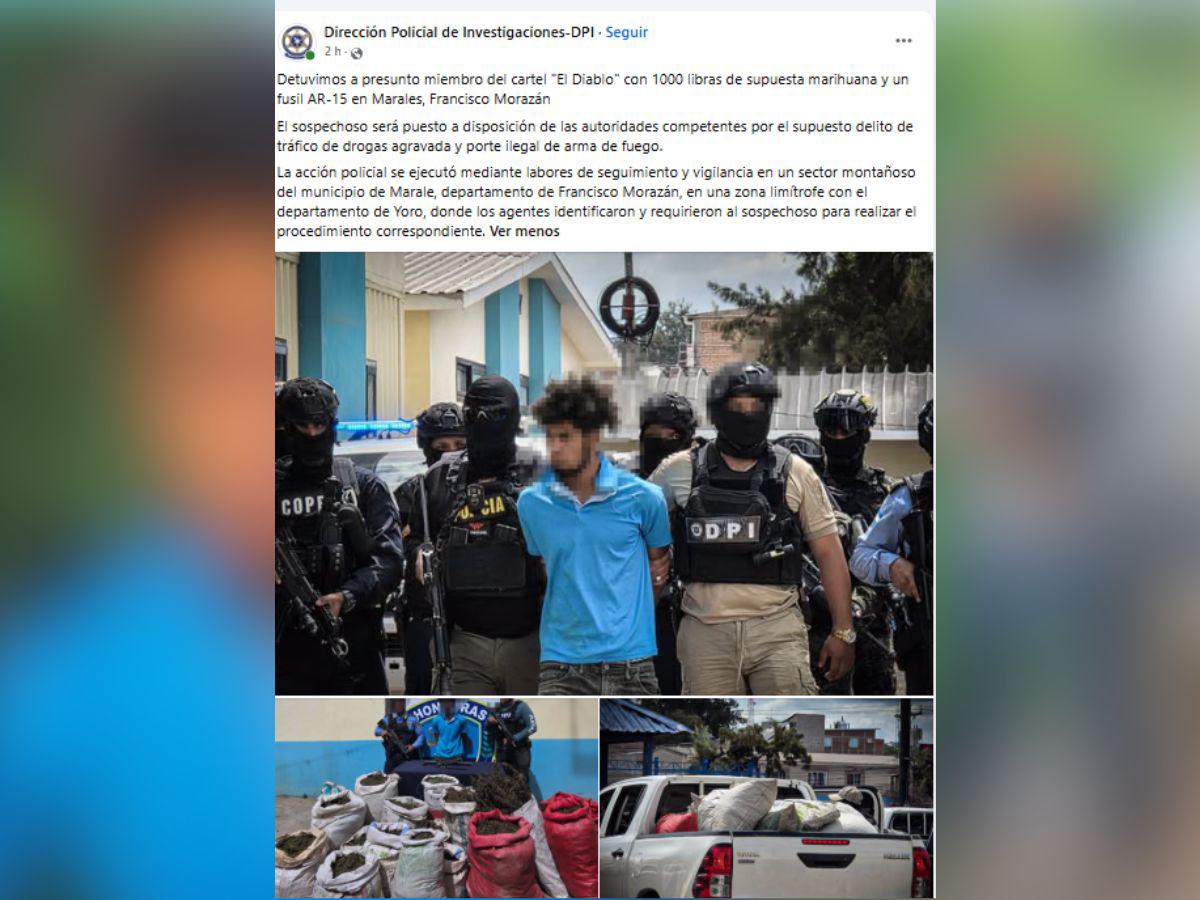 Capturan a presuntos integrantes del Cártel del Diablo, la MS-13 y la Pandilla 18