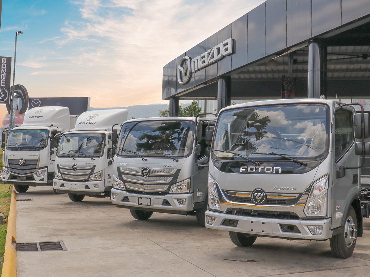 Los vehículos de transporte de carga FOTON se adaptan a las necesidades de su negocio, ofreciéndole opciones en chasis, paila y dry box.