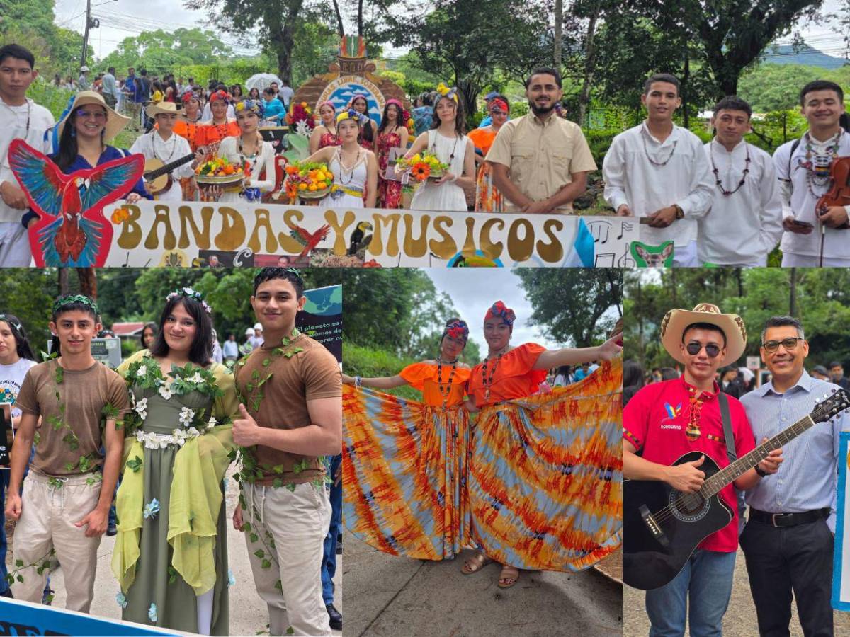 Colegiales del Juancho con orgullo festejan los 204 años de Independencia de Honduras