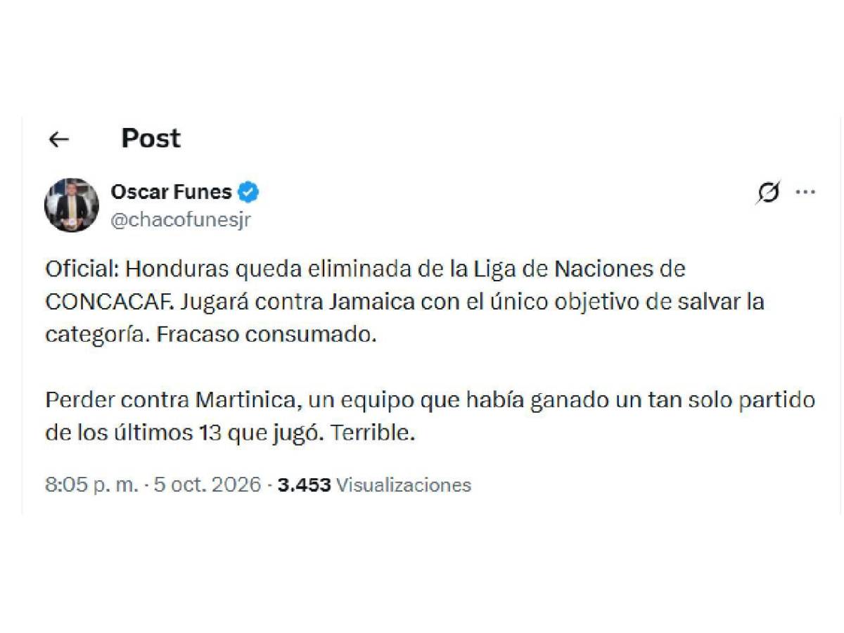 Señalan al culpable y decepción por Honduras: “Aprovecharon regalo del árbitro”