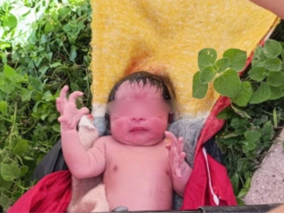 Madre abandona a su bebé en bolsa de basura en Lepaterique