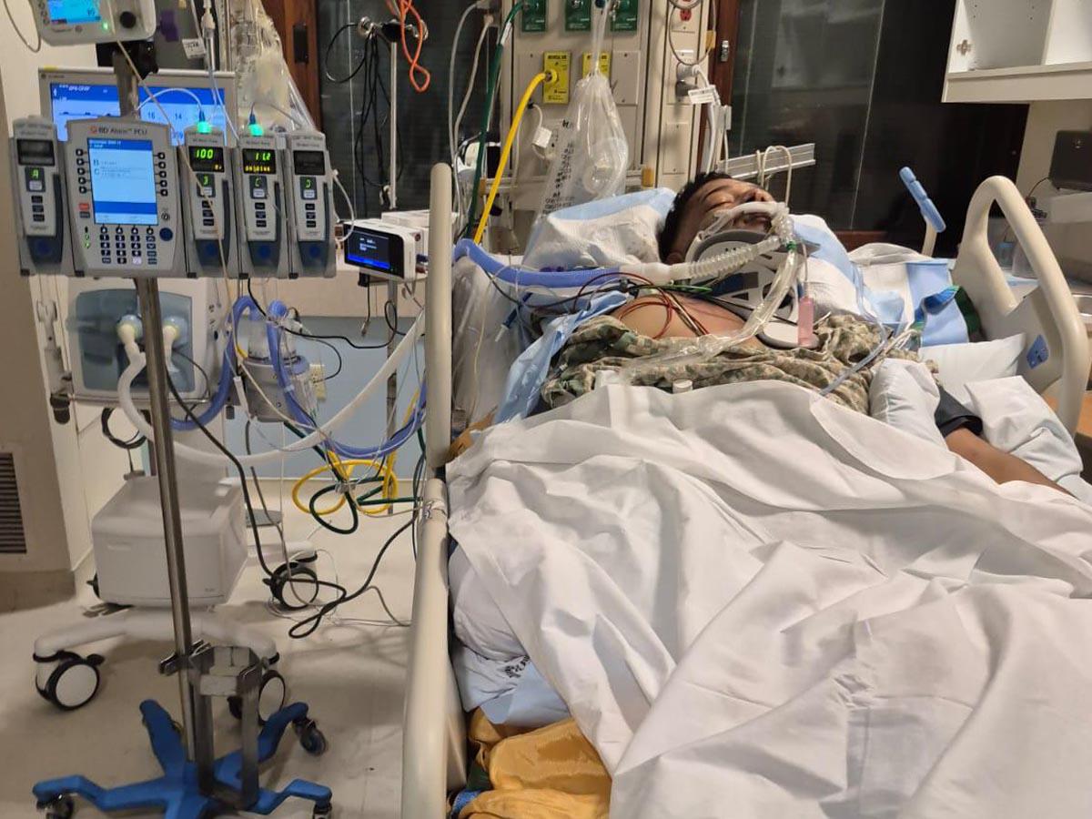 El hondureño Eric Gutiérrez sufrió graves lesiones.