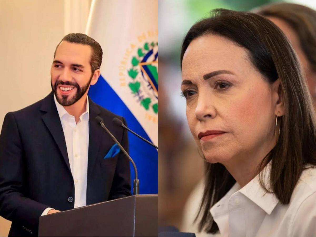 Frase “voto masivo mata fraude” en artes atribuida a Bukele y Machado es falsa