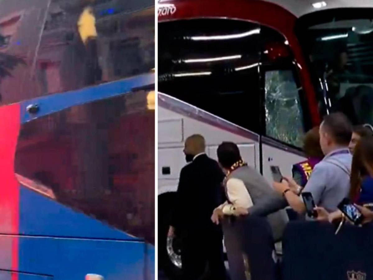 ¿Por qué aficionados del Barcelona apedrearon el bus de su equipo?