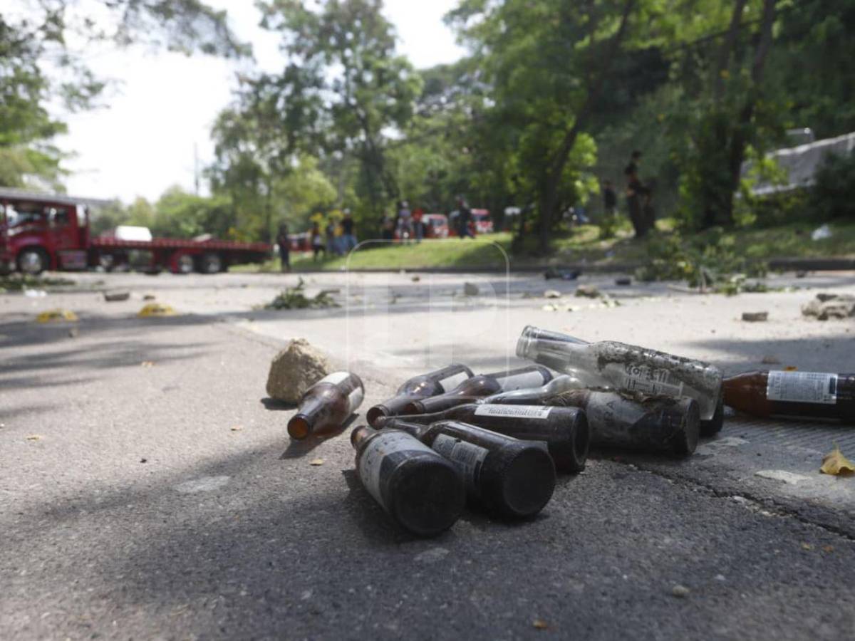 Protesta de Koriun paraliza Choloma: filas, disturbios y falta de respuestas