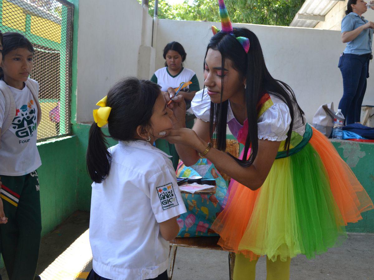 Así como de actividades, como el clásico pintacaritas.