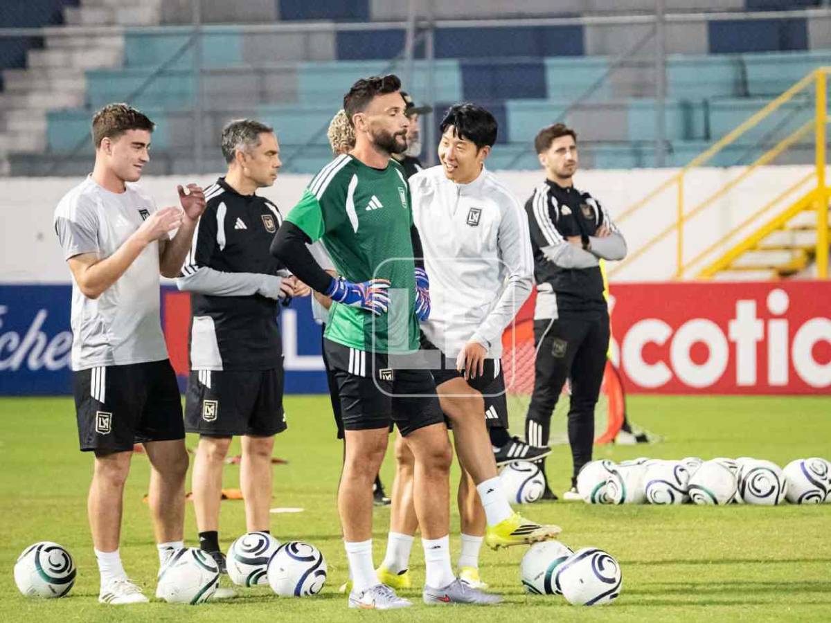 LAFC entrenó: Son Heung-Min y Lloris se divierten en el Morazán; un regreso