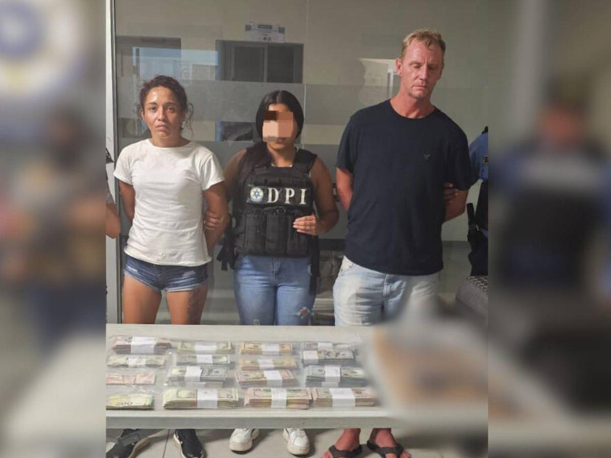 Capturan a canadiense y hondureña con 97 mil dólares en La Ceiba