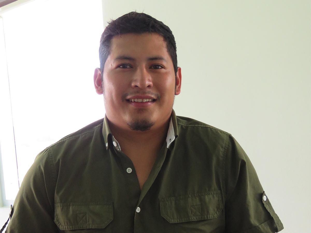 Anain Cortés, Gerente de la Caja Rural Bienestar de Copantillo, Lempira.