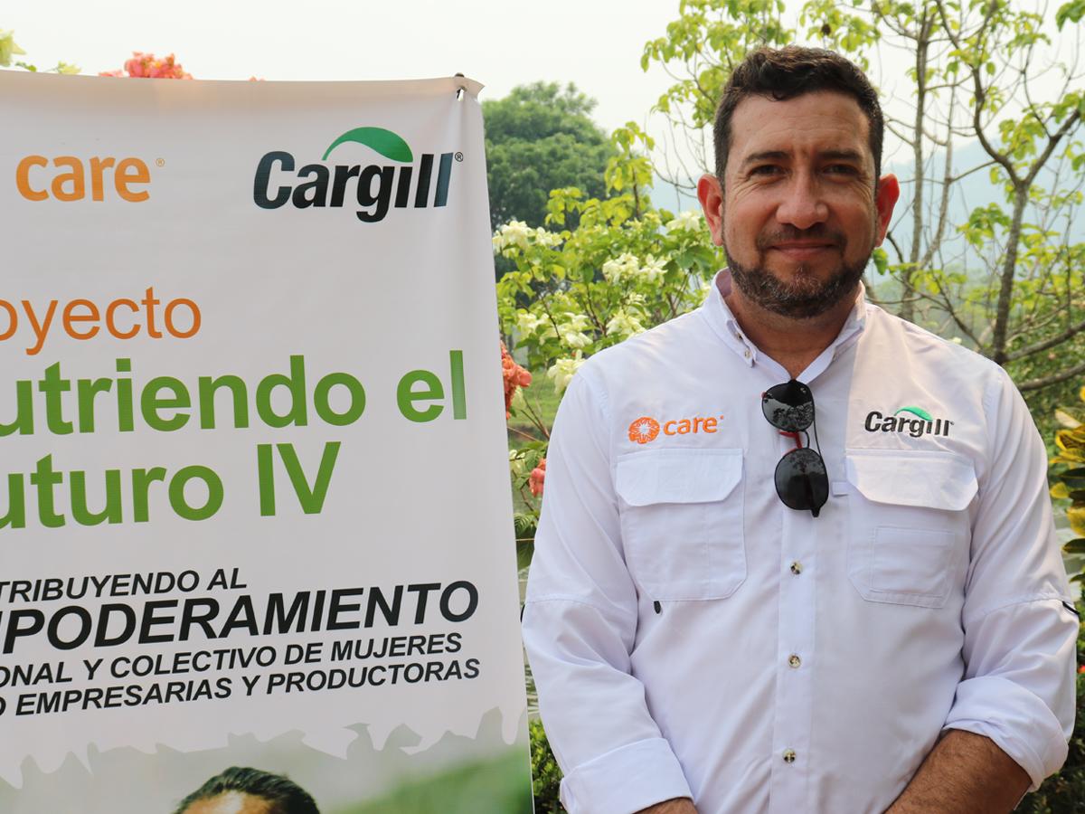 Edgar Medina, coordinador del proyecto Nutriendo el Futuro de CARE.