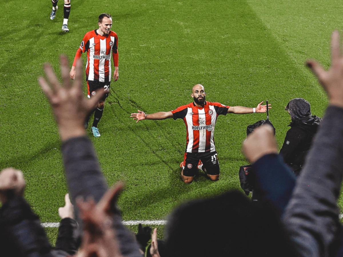 Bryan Mbeumo anotó el primer en el 2025 en la Premier League.