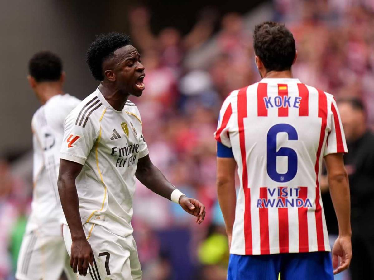 Vinicius con feo gesto, dolor del Real Madrid y llanto de Simeone en triunfo del Atlético